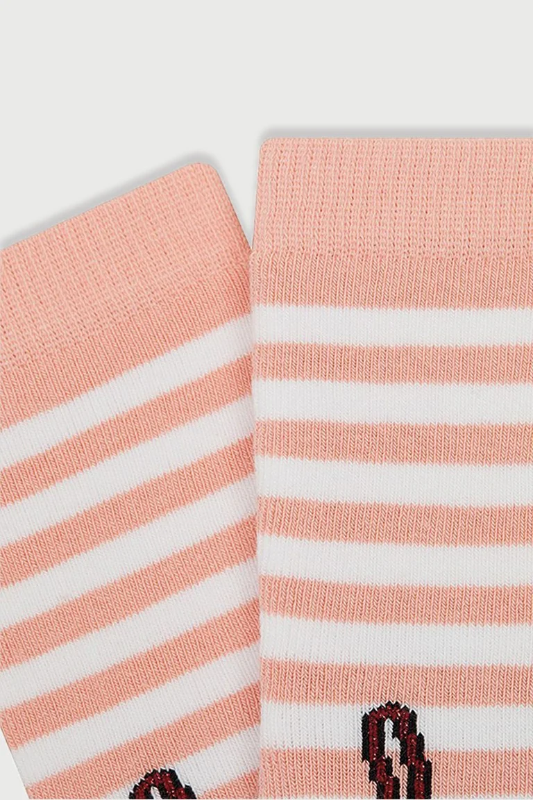 ميم سوكس 3-Piece Glittery Rabbit-Penguin Patterned Anti-Slip Towel Children's Socks