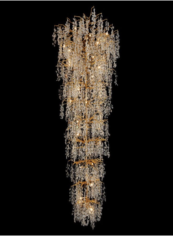 ٍSiera Light Lighting a classic circular chandelier with crystal serif tresses  80cm size 13 bulbs  6006 
