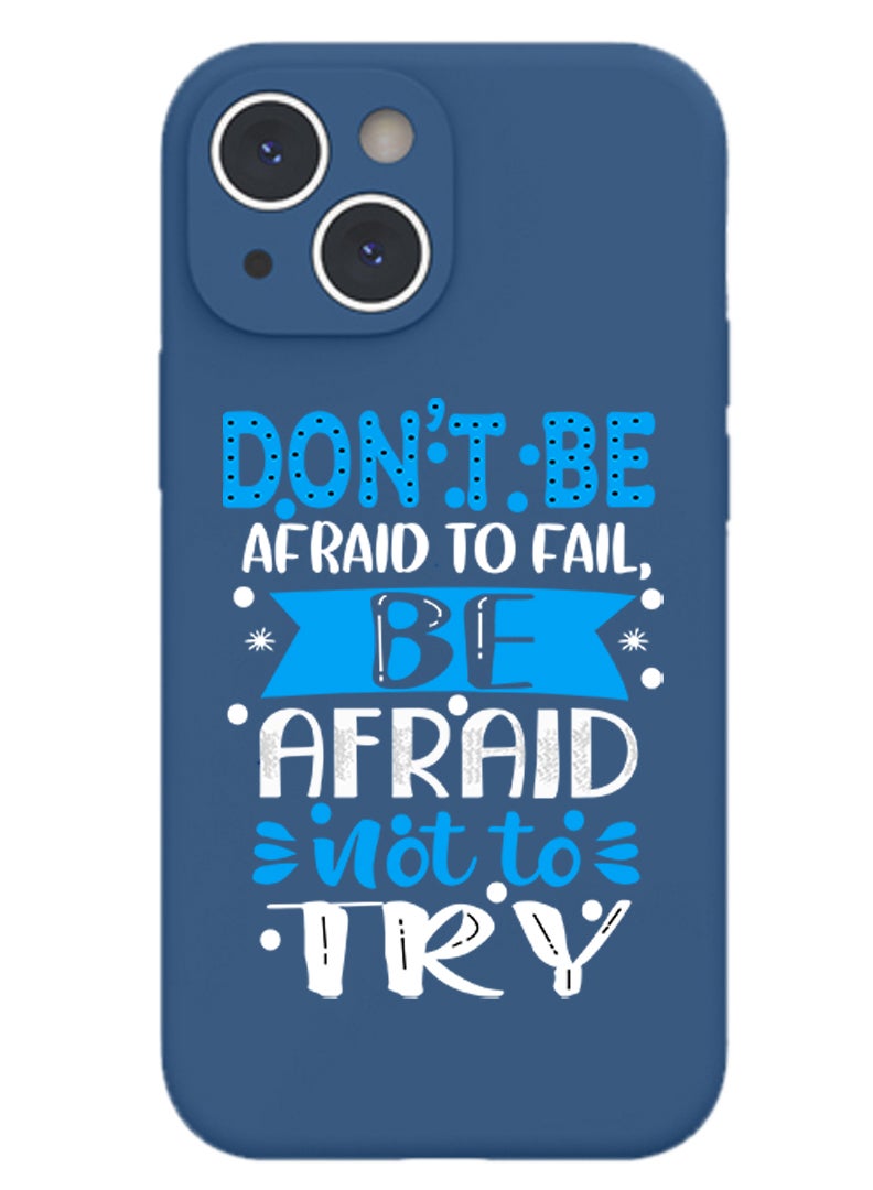 Theodor Protective Slim Fit Case Liquid Silicone Cover with Full Body Protection Anti-Scratch Shockproof Case For iPhone 13 Blue  - Dont be the same copy - Image 1