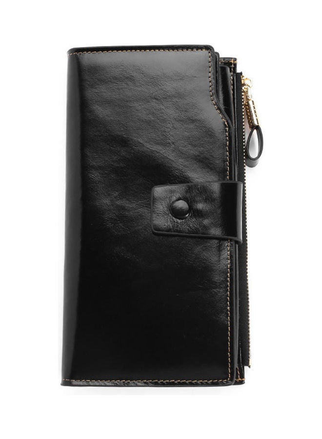 NIBEMINENT Antimagnetic Leather Purse Black  - Image 1