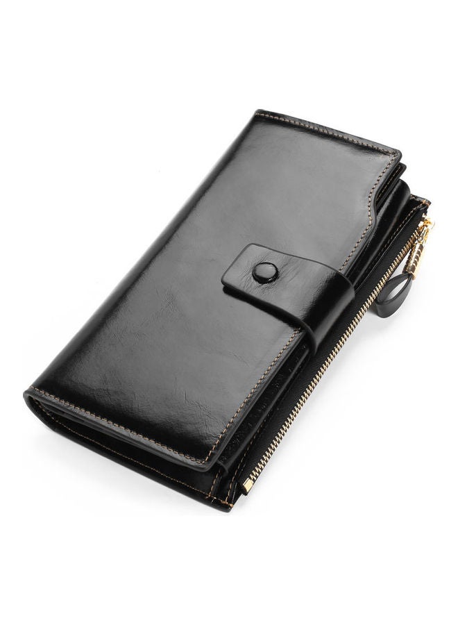 NIBEMINENT Antimagnetic Leather Purse Black  - Image 2