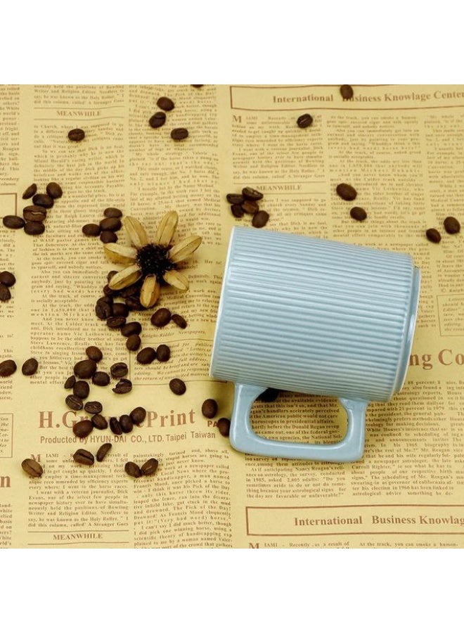 Newest 350ml Porcelain Coffee Mug, Set of 4, Mug, Large Ceramic Mug Set with Handles for Man, Wife, Dad, Mom, Boyfriend, Modern Coffee Mugs for Tea, Latte, Cappuccino, Cocoa, Dishwasher and Microwave Safe - Image 5