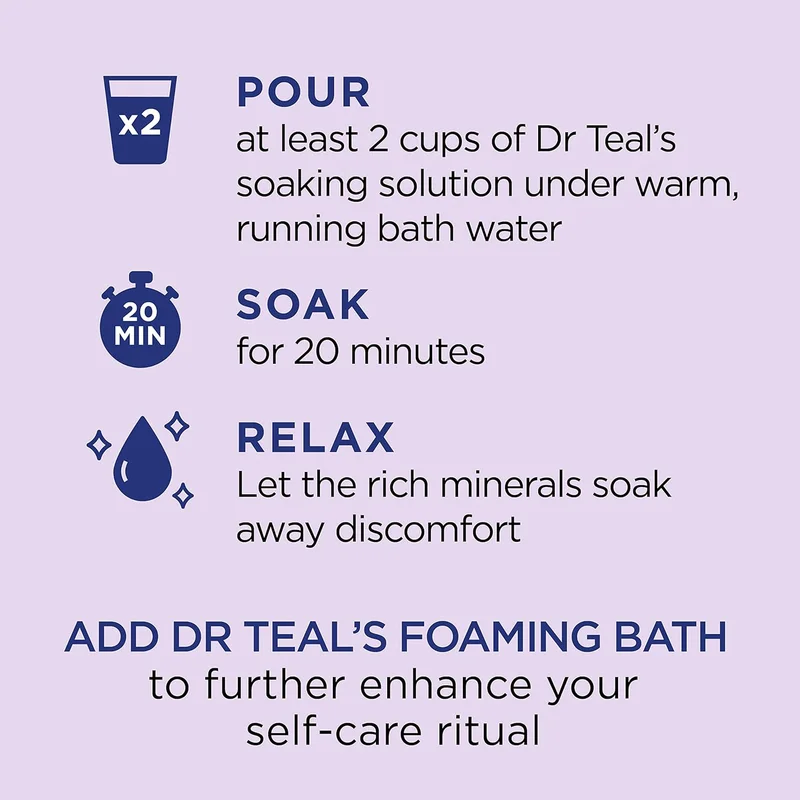 Dr Teal's Dr Teal's Epsom Bath Salt - Lavender 1.36Kg 1.36kg