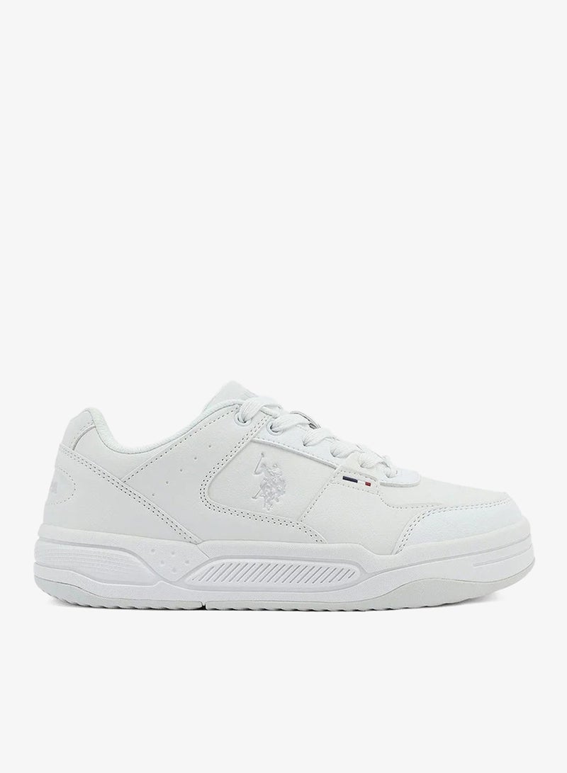 U.S. Polo Assn. Women’s PHILI GLB 5PR White Sneakers – Casual Lace-Up Fashion Shoes | Lightweight Cushioned Everyday Comfort Trainers - Image 2