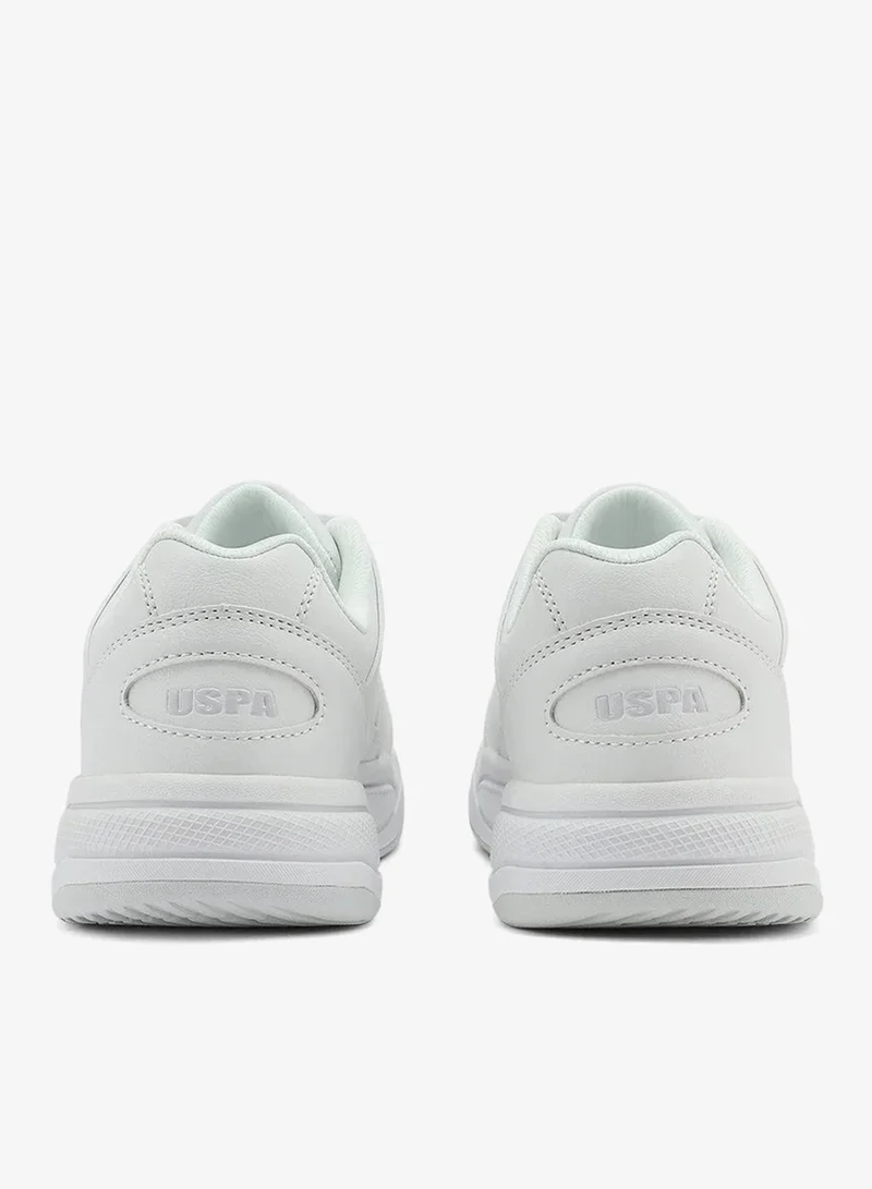 U.S. Polo Assn. white U.S. Polo Assn. Women’s PHILI GLB 5PR White Sneakers – Casual Lace-Up Fashion Shoes | Lightweight Cushioned Everyday Comfort Trainers for Women | Best Price UAE