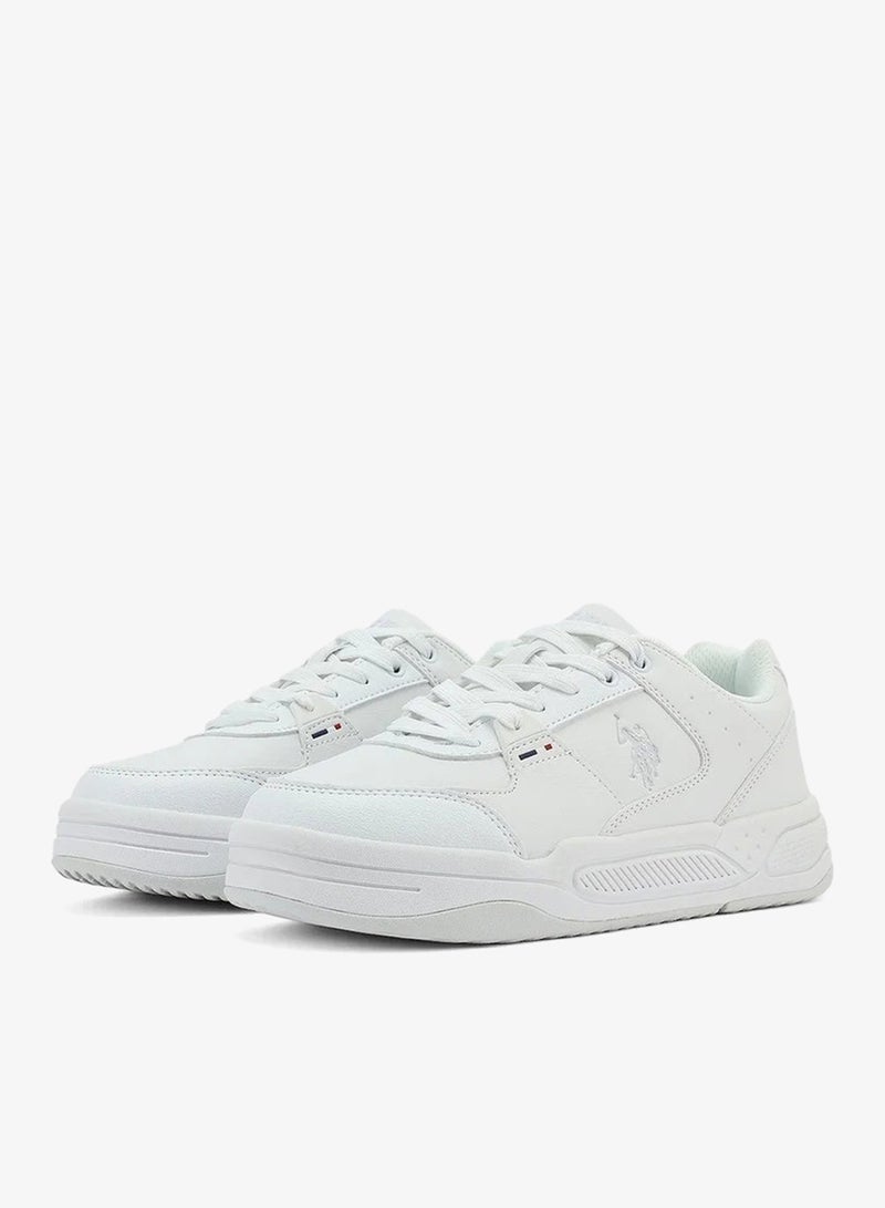 U.S. Polo Assn. Women’s PHILI GLB 5PR White Sneakers – Casual Lace-Up Fashion Shoes | Lightweight Cushioned Everyday Comfort Trainers - Image 5