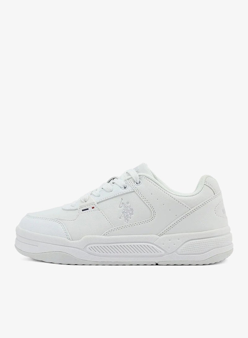 U.S. Polo Assn. Women’s PHILI GLB 5PR White Sneakers – Casual Lace-Up Fashion Shoes | Lightweight Cushioned Everyday Comfort Trainers - Image 3