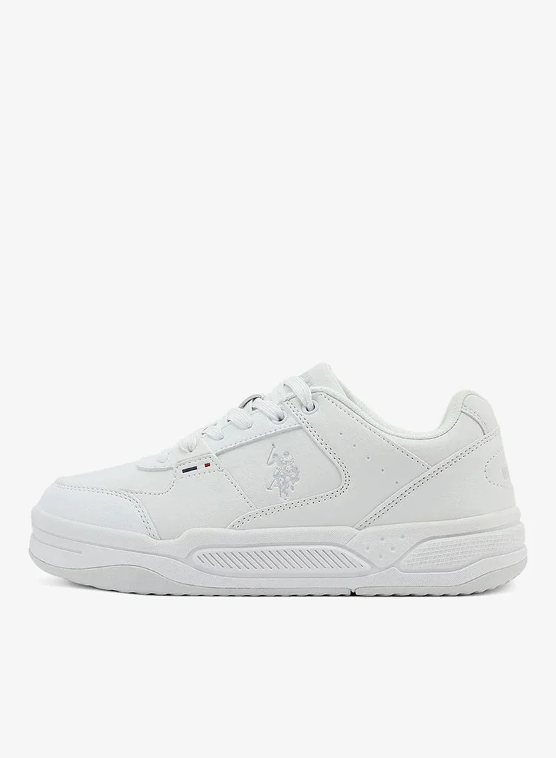 U.S. Polo Assn. white U.S. Polo Assn. Women’s PHILI GLB 5PR White Sneakers – Casual Lace-Up Fashion Shoes | Lightweight Cushioned Everyday Comfort Trainers for Women | Best Price UAE