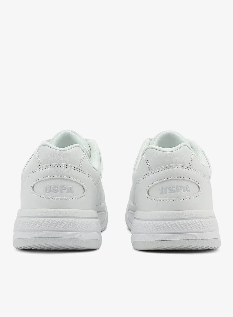 U.S. Polo Assn. white U.S. Polo Assn. Women’s PHILI GLB 5PR White Sneakers – Casual Lace-Up Fashion Shoes | Lightweight Cushioned Everyday Comfort Trainers for Women | Best Price UAE