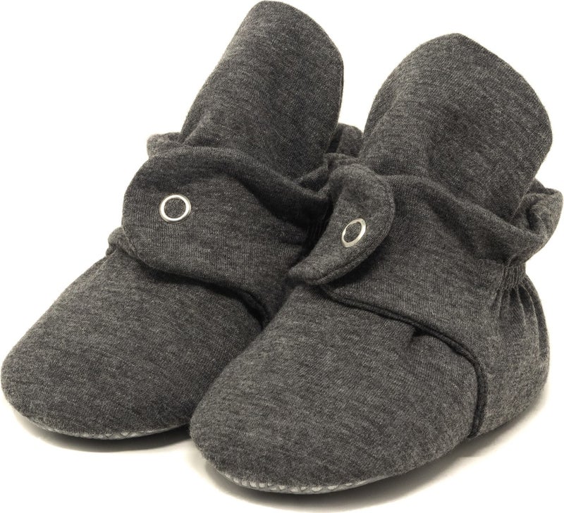 Ella Bonna Organic Cotton Baby Booties, Anti-Slip Sole, Cotton Newborn Slippers Home Nursery Shoes  - Image 3