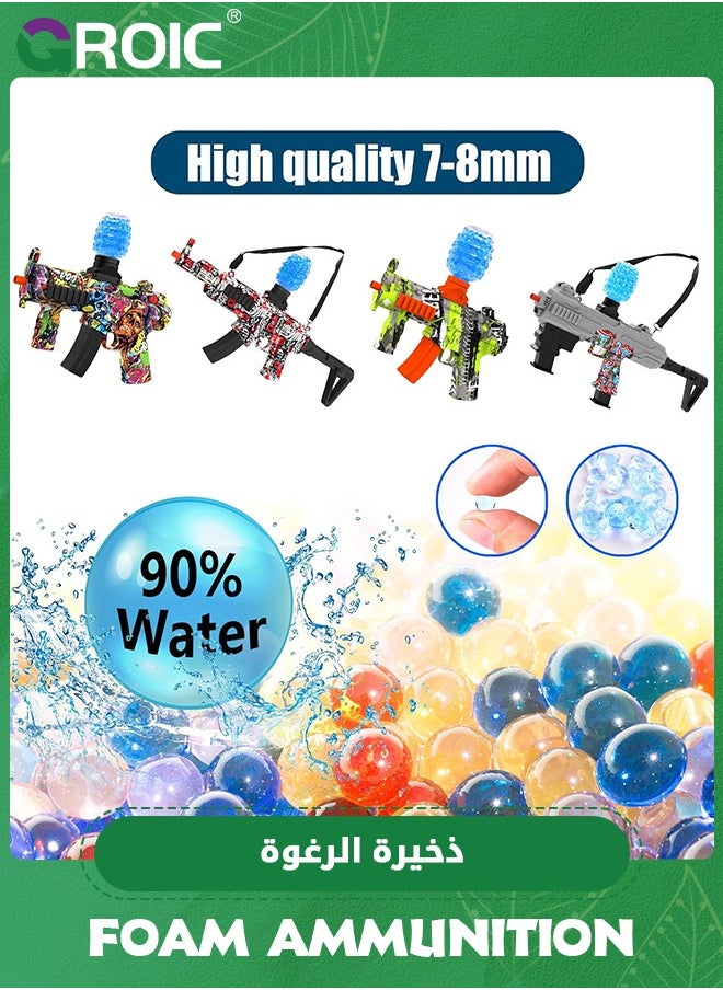 GROIC - Water Bullets Beads Refill Ammo (7-8mm 2 pack-20,000 Per Pack)–Water Balls Beads for Water Blaster Gun Toys, Non-Toxic Water-Based Balls Bullet(40000 Beads),Kids Tactile Sensory Toys - Image 1