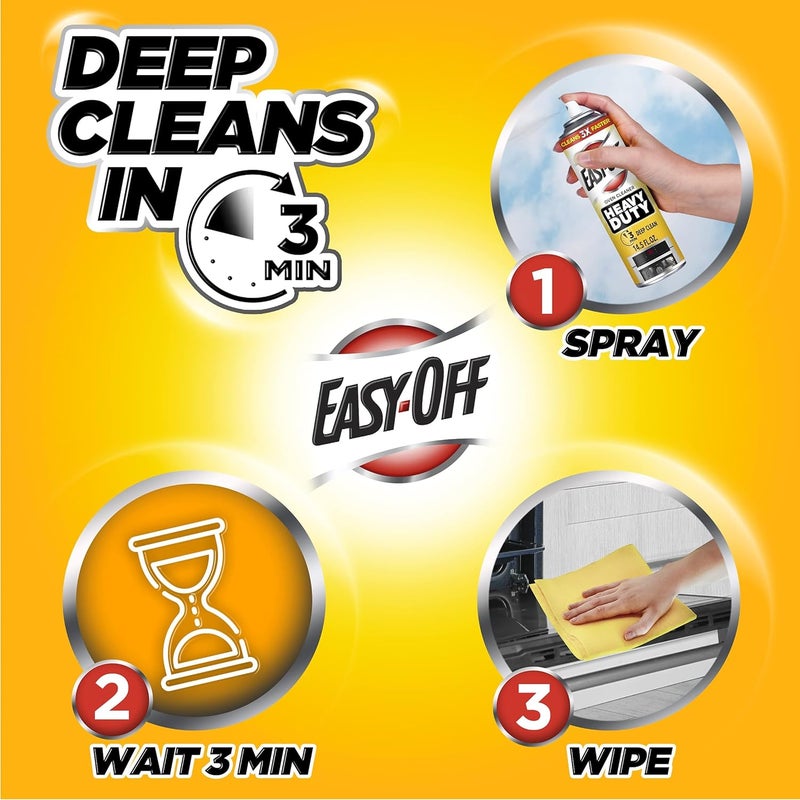 Easy Off Easy-Off Professional Oven & Grill Cleaner, 144 oz (6 Cans x 24 oz) - Image 3