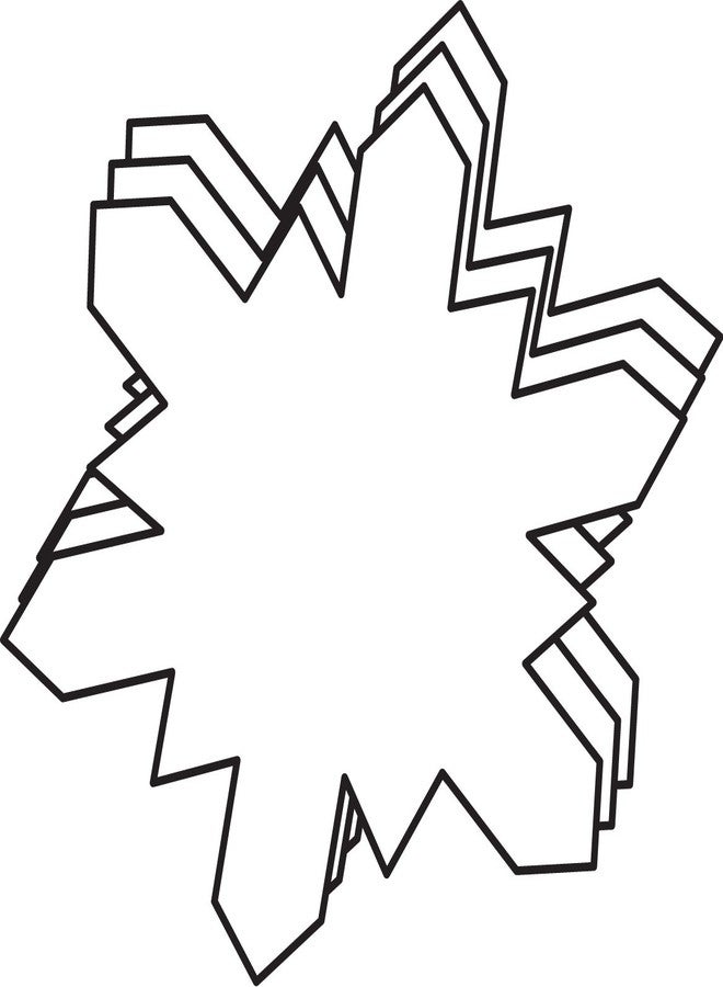 SHAPES ETC. 31-ct SNOWFLAKE 5.5'' Single-Color Winter Cutouts Christmas Name Tags Seasonal Winter Bulletin Board Tree Displays Classroom Decoration Teacher Student Homeschool Holiday Decor Made in USA - Image 1