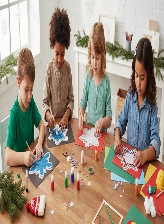 SHAPES ETC. 31-ct SNOWFLAKE 5.5'' Single-Color Winter Cutouts Christmas Name Tags Seasonal Winter Bulletin Board Tree Displays Classroom Decoration Teacher Student Homeschool Holiday Decor Made in USA - Image 5