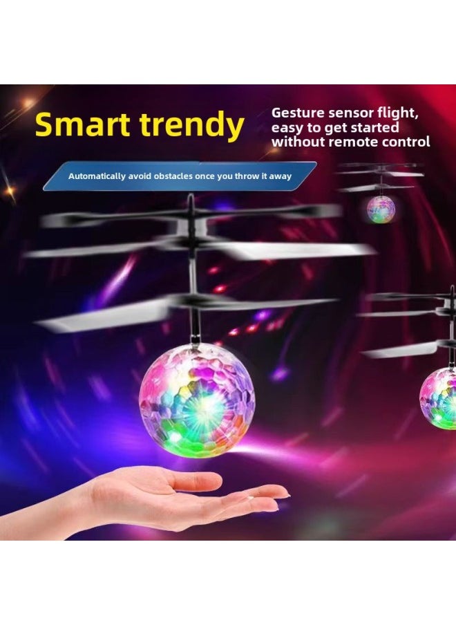 Children's Toys Remote Control Aircraft Suspension Flying Ball Two-way Induction Gesture Remote Control Helicopter Manufacturers Direct Supply-Color:Induction Flight [green Flying Ball]  - Image 3