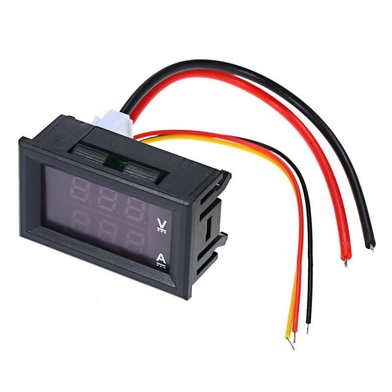 Digital Voltage Meter 48×29×22mm High Accuracy Dual Color LED Display - Reserve Connect Protection Digital Current Meter for Electrical Monitoring & Device Testing - Image 2
