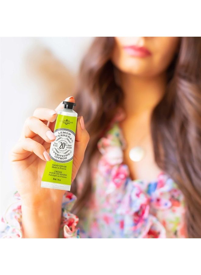 La Chatelaine 20% Shea Butter Hand Cream Lemon Verbena, Organic Argan Oil, Moisturizing, Nourishing, Repairing Hand Care, Extra Rich, Non-Greasy, Made in France, Paraben Free,Travel Size 1 fl oz - Image 2