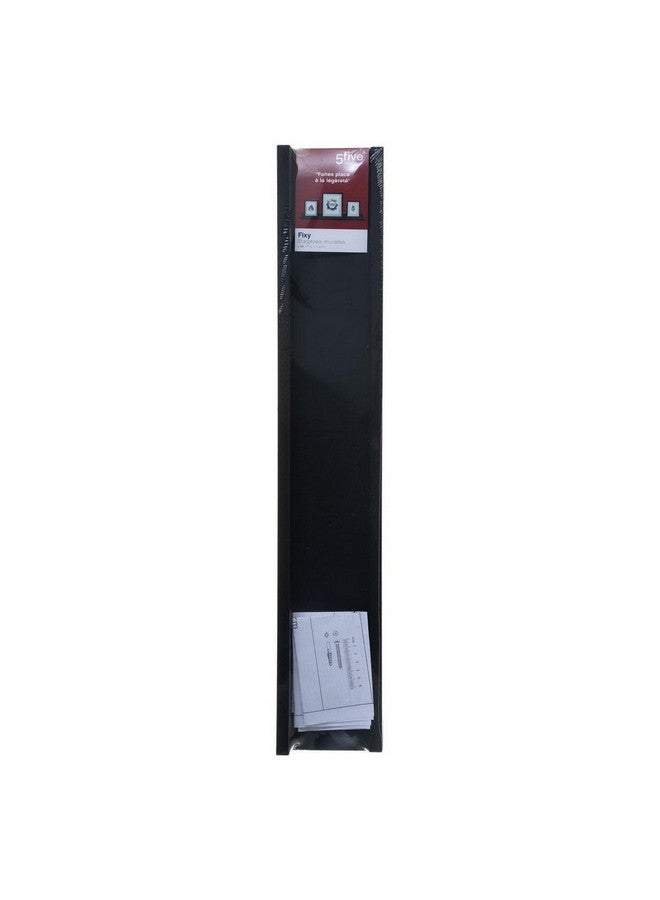 Five Simply Smart Fixy High Quality Wall Shelf Black 4 x 10 x 58 cm 160411A - Image 2