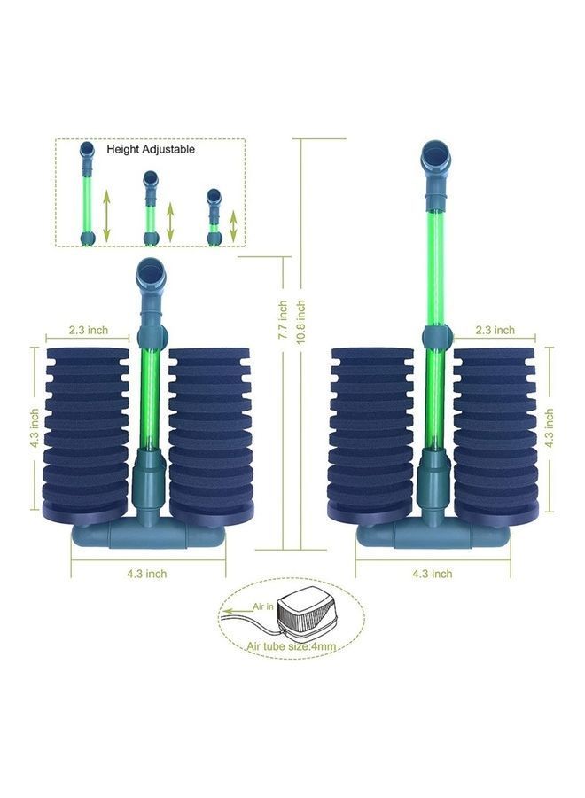 NIBEMINENT Air Pump Bio Sponge Filter Multicolour - Image 5
