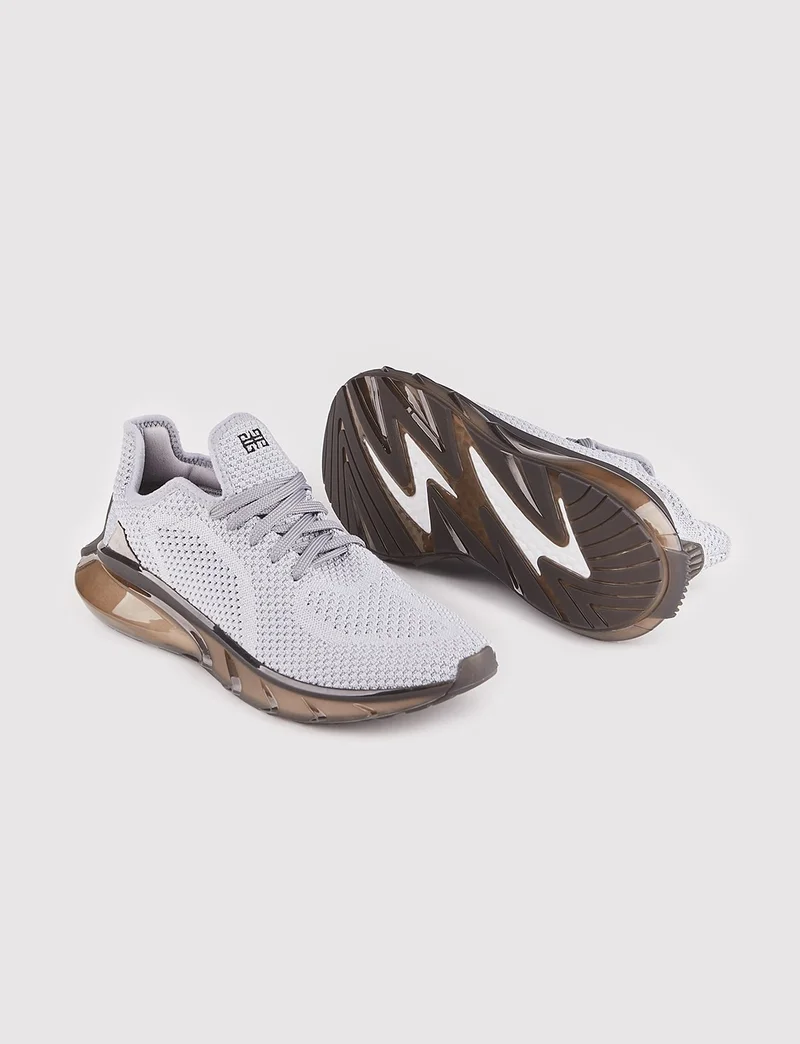 Cabani Knitwear Gray Lace-up Men's Sports Shoes