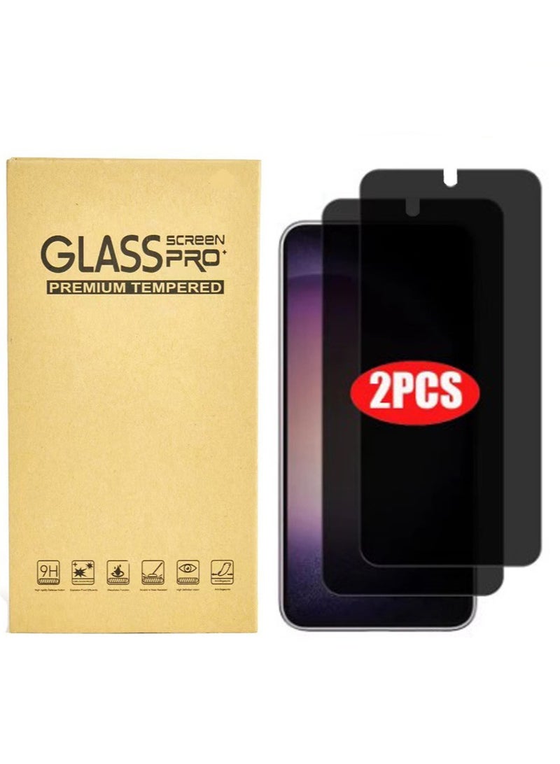 2-Pack Privacy Screen Protector for Samsung Galaxy S25, Anti-Spy Tempered Glass Film, Fingerprint ID Compatible - Image 1