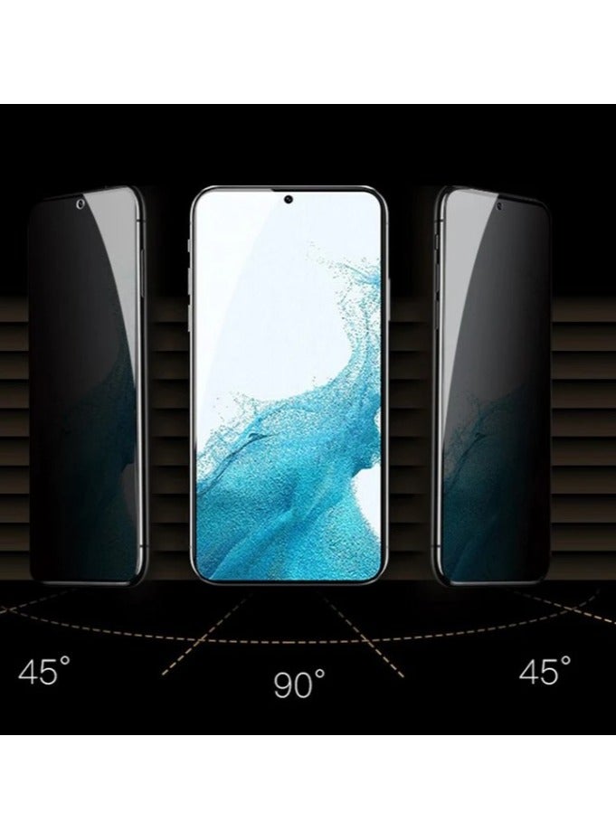 2-Pack Privacy Screen Protector for Samsung Galaxy S25, Anti-Spy Tempered Glass Film, Fingerprint ID Compatible - Image 3