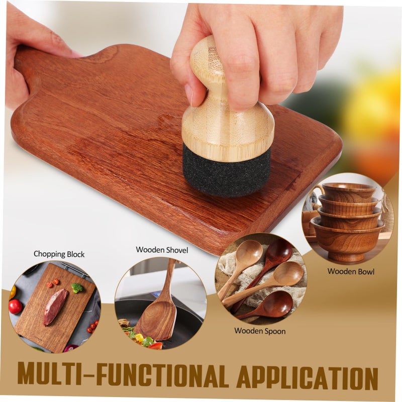Wax Applicator Sponge Oil Applicator for Cutting Boards Utensils Easy Clean Multi Purpose Tool - Image 4