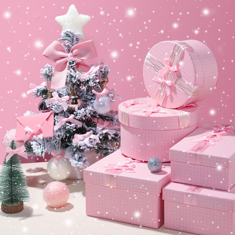 YGDZ Mini Pink Bows - 50 PCS, Satin Fabric Ribbons for Crafts, Tiny Bows for Wedding Party Favors, Gift Box Decorations - Image 2