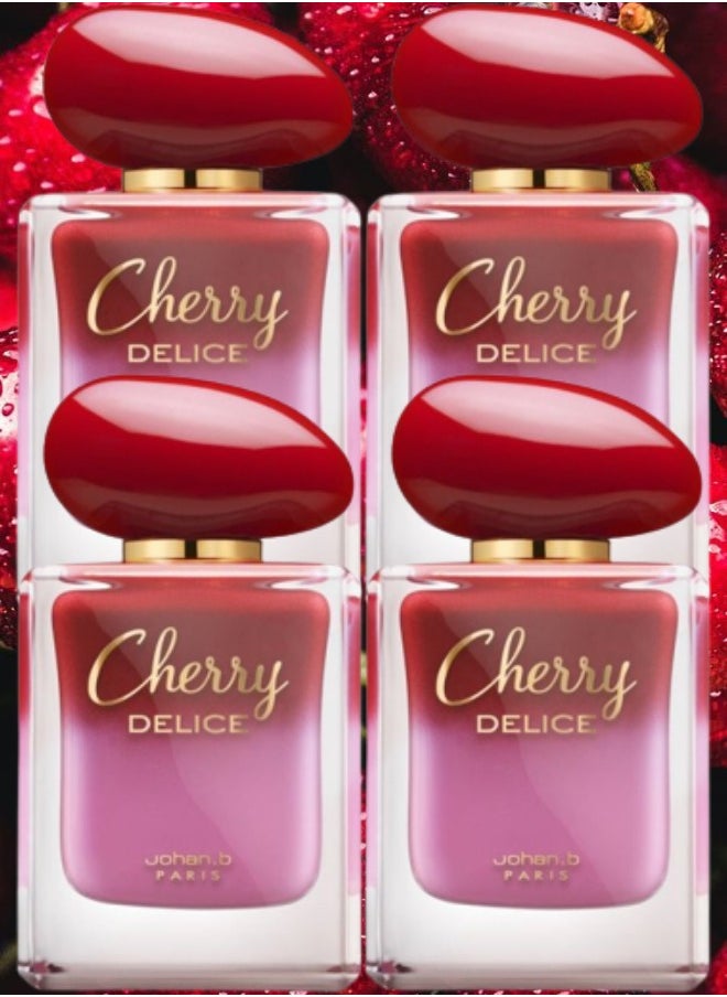 Johan.B Paris 4 Pieces Cherry Delice EDP 85ML  - Image 1