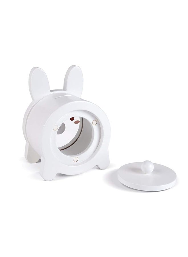 Janod White Bunny Rabbit Money Saving Piggy Bank  3 Years   J04654 - Image 1