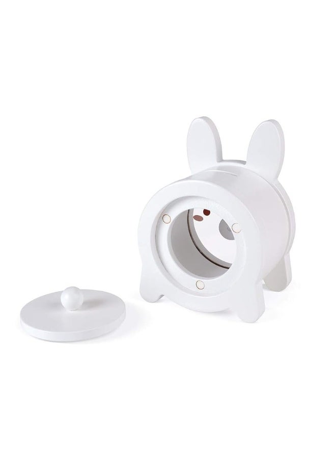 Janod White Bunny Rabbit Money Saving Piggy Bank  3 Years   J04654 - Image 4