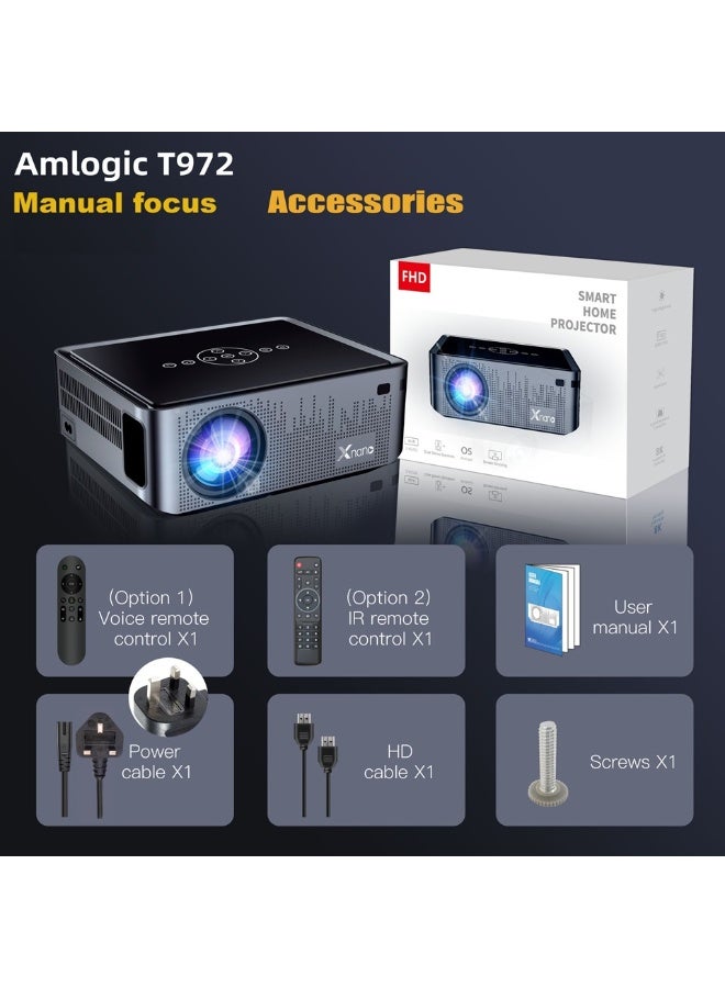 General Classic Projector X1 Pro Full HD 5G Smart Projector Portable Full HD 8K 1080P Resolution 12000 Lumens Dual Band WiFi Manual Focus  - Image 4