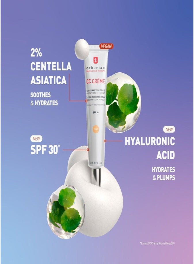 Erborian Korean Skincare Routine Set with CC Crème Doré 75ml – Color Correcting Glow Cream - Image 2