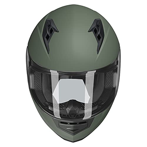 GLX GX11 Compact Motorcycle Helmet - Camo, Large - Full Face w/ Tinted Visor, DOT Approved - Image 3