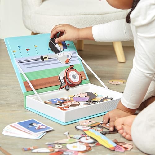Janod MagntiBook Sports Educational Game48 Magnets 16 Model Cards Creative Play Enhances Observation Skills Portable and TravelFriendly Inclusive para Sports 3 Years J02596 - Image 5