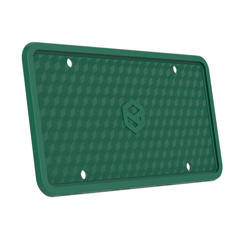Rightcar Solutions Silicone License Plate Frame Rust Proof, Rattle Proof, Weather Proof Universal License Plate Holder for Front Or Rear, Street Legal, No Obstruction - Green - Image 1