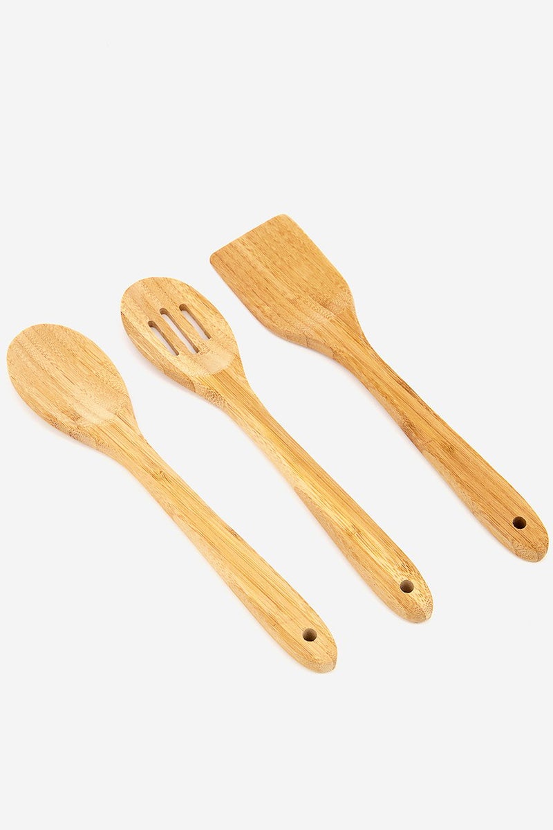 Bombay Set Of 3 Bamboo Tools, Natural - Image 1