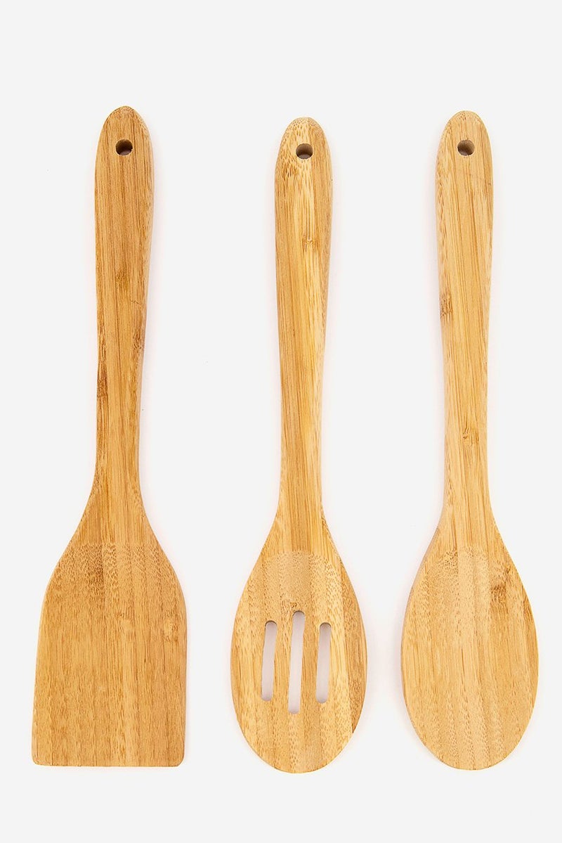 Bombay Set Of 3 Bamboo Tools, Natural - Image 2