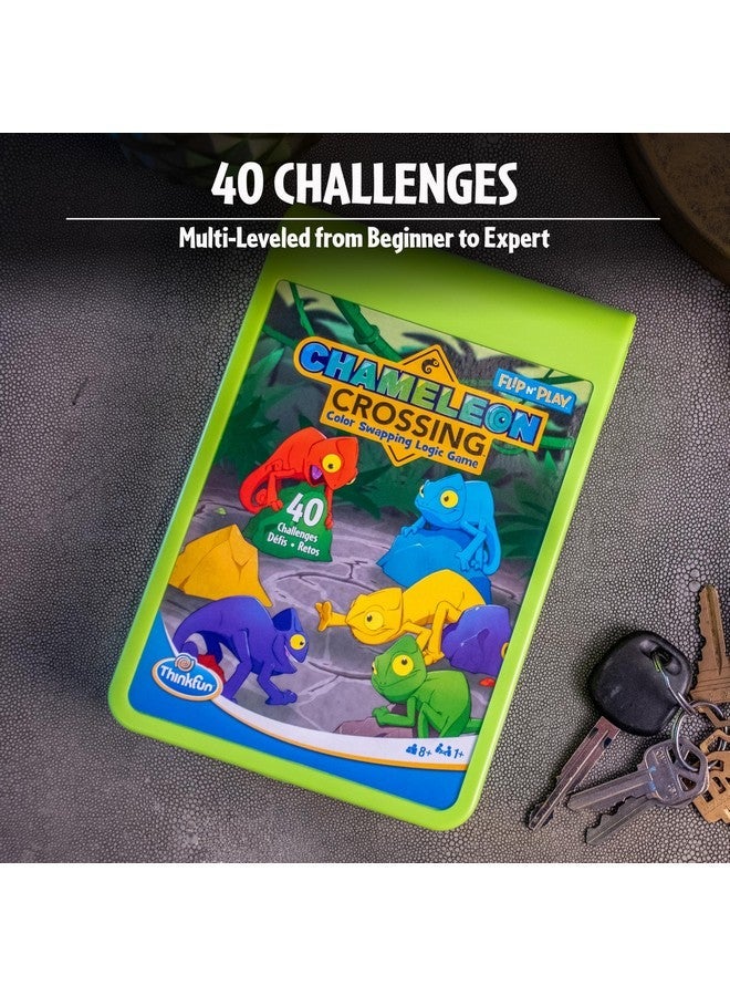 ثينك فان ThinkFun Flip N 'Play: لعبة Chameleon Crossing Travel Logic للرحلات البرية وركوب الطائرات والإجازات - Image 3