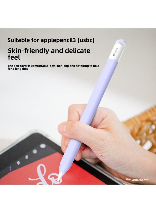 Three Generation Applicable For Applepencil3 Transparent Jelly Pen Case Usb-c For Apple Capacitive Pen Protective Case Three Generation-Specifications:Midnight Blue-For Apple Pencil 3rd Generation (usb-c) - Image 5