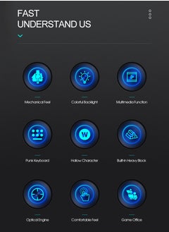 T-WOLF Typewriter Style Mechanical Gaming Keyboard and Mouse Combo RGB Backlit Wired with Switch Retro Round Keycap 104 Keys Keyboard  Cool Light Up Keyboard and Mouse for Gaming,Work,Mac,PC,Windows  - Image 3