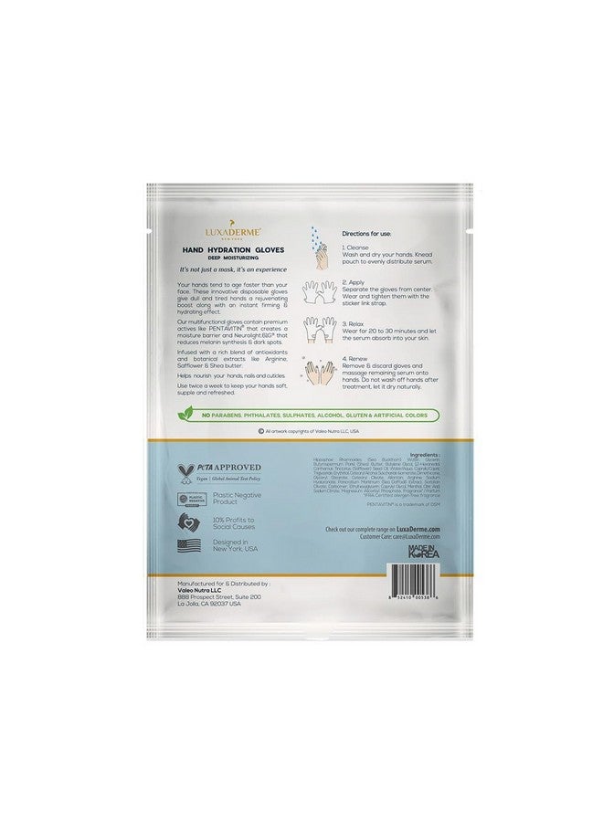 LuxaDerme Hand Hydration Gloves | Deep Moisturising Gloves | Long Lasting Hydration | Evens Out Skin Tone | Nourishes Nails & Cuticles (Pack Of 1)  - Image 2