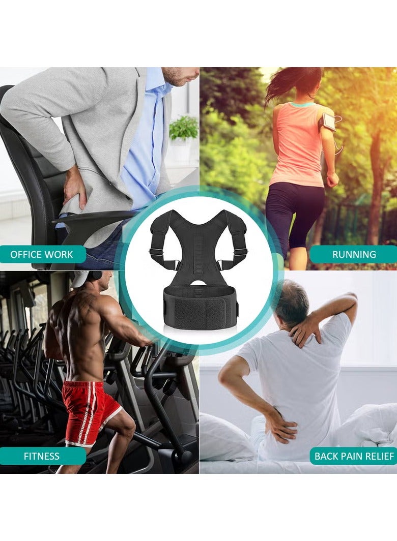 Brace Shoulder Spine Back Support Magnetic Therapy Posture Corrector Belt - Image 5
