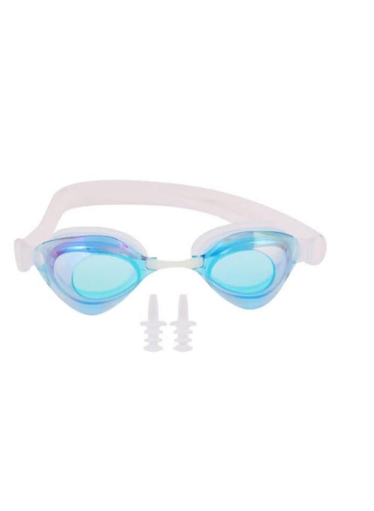 Generic Swimming goggles for adult men, women, youth,h kids, children, with anti-fog, waterproof - Multi Color