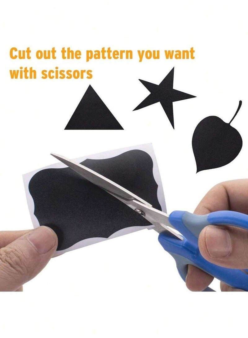 2-Roll 120pcs Chalkboard Sticker Labels with 1 White Pen – Reusable Waterproof Label Tape for Storage Bins, Weddings, Crafts, Kitchen, Parties - Image 5