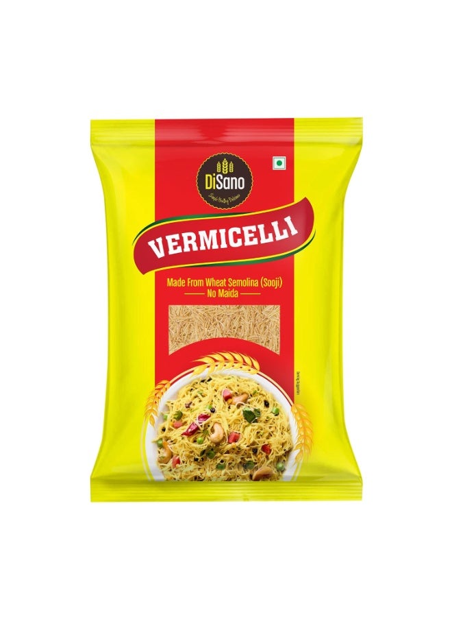 DiSano Unroasted Wheat Vermicelli 850g, No Maida, Cholesterol Free, Unflavoured Seviyan, Source of Protein & Fibre, Made with Sooji, Perfect for Breakfast, Upma & Desserts - Image 1