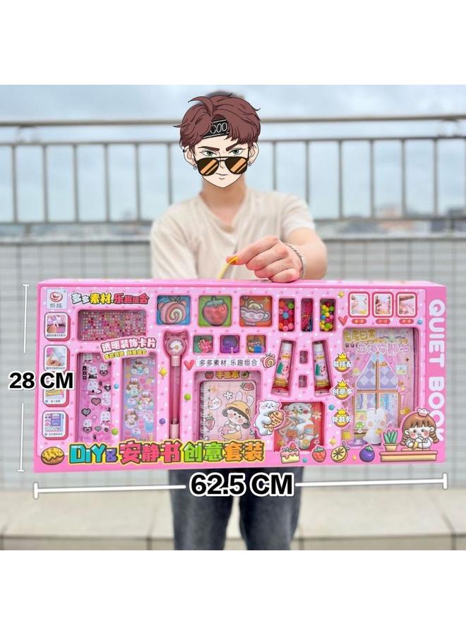 Bluejw Children's High-value Hand Book Cute Cartoon Quiet Book Creative Notebook Gift Suit Organization Wholesale - Image 1