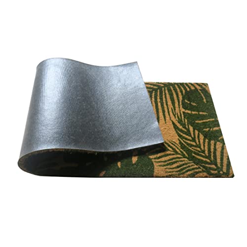 ATMAH Tropical Paradise Coir Door Mat 120 x 40 cm Runner | Anti Slip PVC Backing | Dirt Trapper | Indoor & Covered Outdoor Entrance Mat | Natural - Image 5