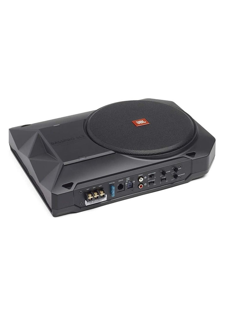 JBL - BassPro SL2 Active Underseat Car Subwoofer with built in amplifier - Under Seat 8'' Subwoofer Car with 125 Watt Power Amplifier - Image 1