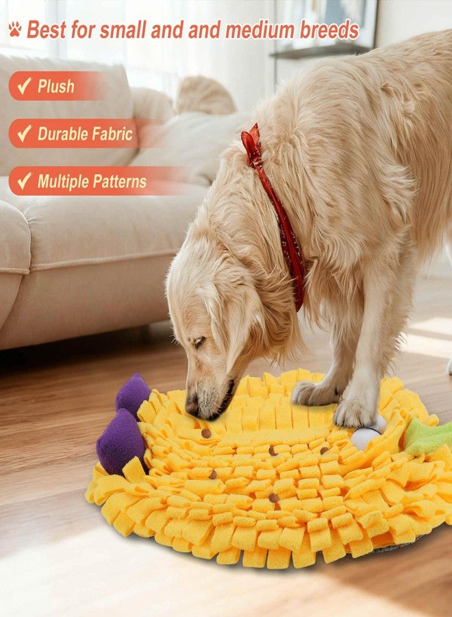 GLIDESMOOTH Snuffle Mat for Dogs, Plush Enrichment Feeding Mat for Mental Stimulation, Puppy Chew Mat to Keep Them Busy, for All Breeds Sizes, Yellow, 1 Pc - Image 5